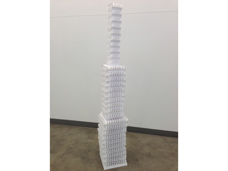 What is the best way to make a paper tower with no tape or glue